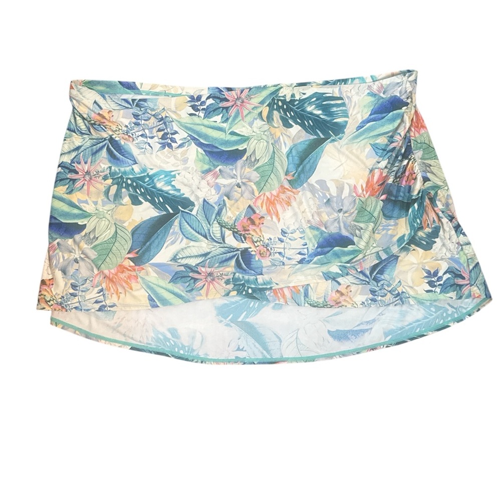 Jantzen‎ tropical Floral Print Skirt swim cover up women’s Plus size 22W beach